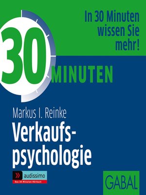 cover image of 30 Minuten Verkaufspsychologie